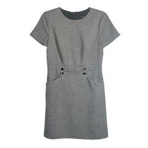 Ann Taylor Black & White Houndstooth Mini Dress